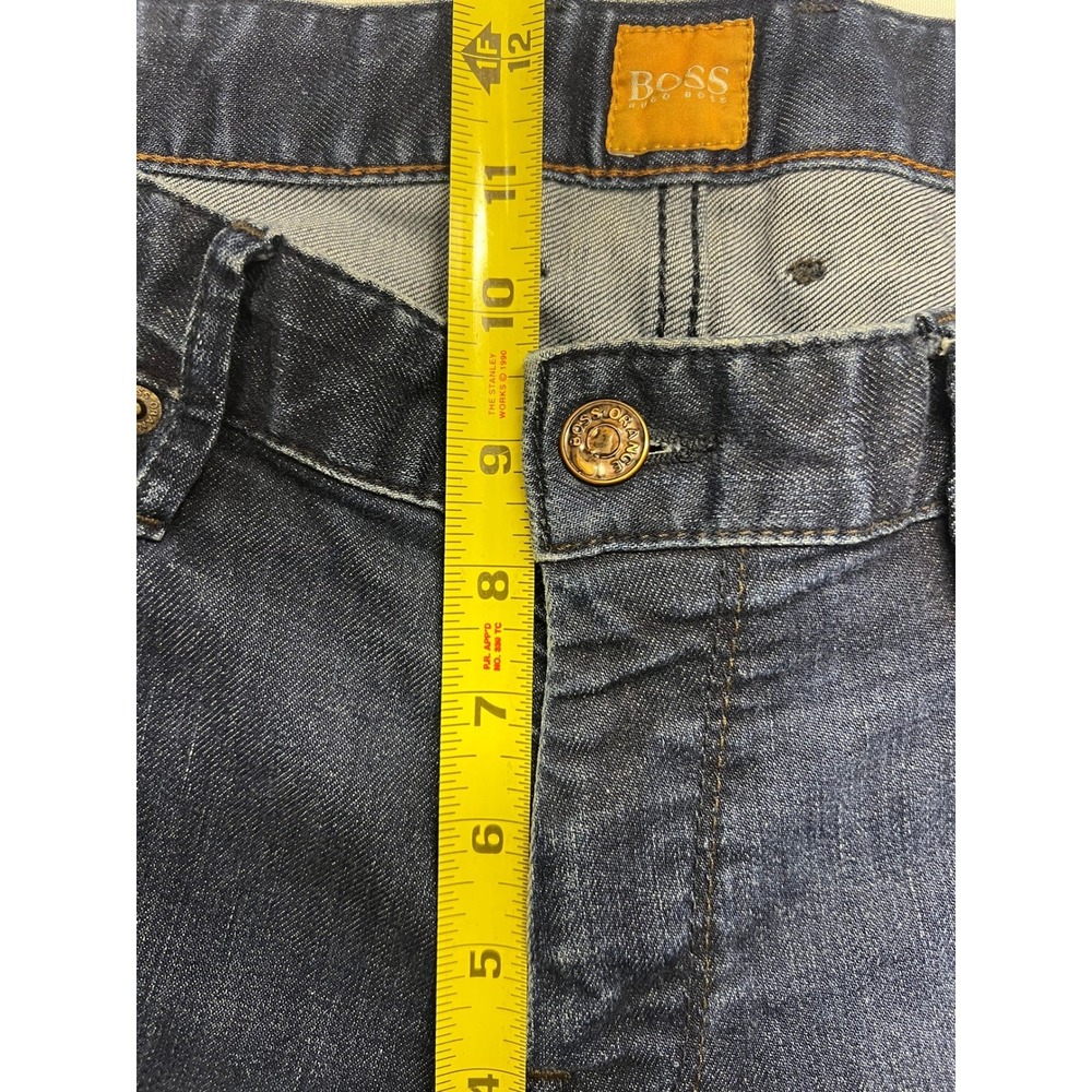 BOSS Orange Men's Dark Wash Straight Leg Denim Jeans Size 36x30 - Picture 7 of 8